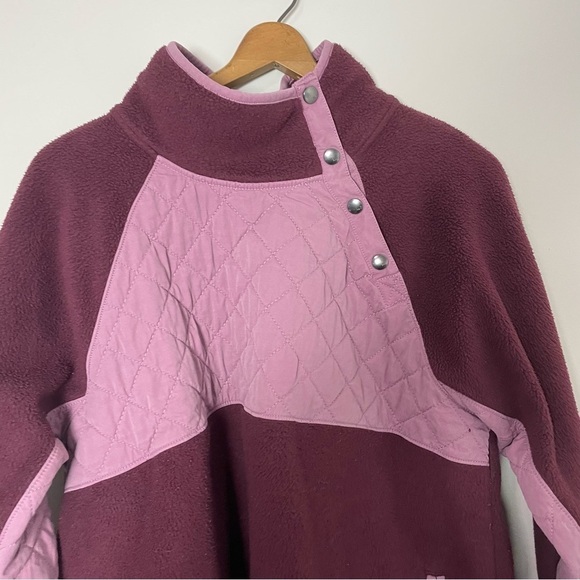 [Abercrombie & Fitch] Purple Sherpa Mock Neck Pullover Sweater - Picture 2 of 8